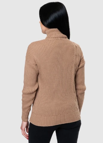 Бежевий демісезонний cветр жіночий Arber Roll-neck WK6 WTR-66.1