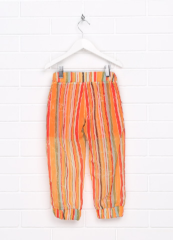 Оранжевые кэжуал летние со средней талией брюки VDP
