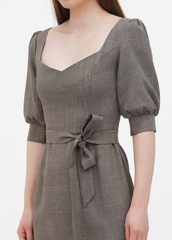 Сіро-бежева кежуал сукня Laura Bettini однотонна