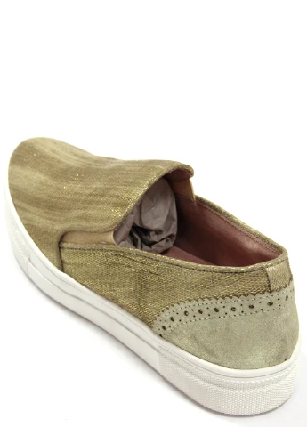 Золотые женские слипоны Hush Puppies однотонные
