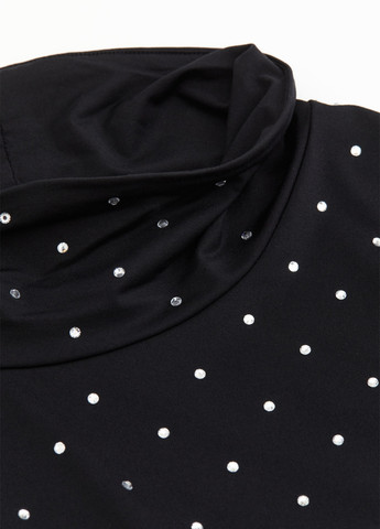 Чёрная блуза H&M х Rabanne