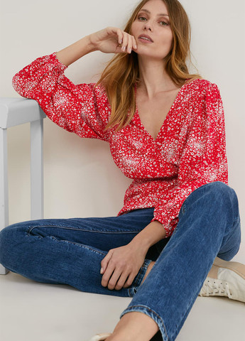 Червона блуза C&A