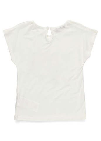 Белая летняя футболка John Galliano