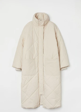 Светло-бежевое зимнее Пальто H&M