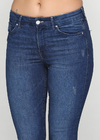 Синие демисезонные джинсы скинни H&M