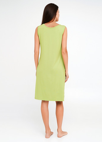 Салатовое домашнее платье платье-майка Lucci с надписью