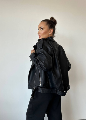 Чорна демісезонна куртка косуха No Brand