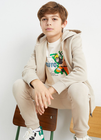 Бежевая летняя футболка C&A