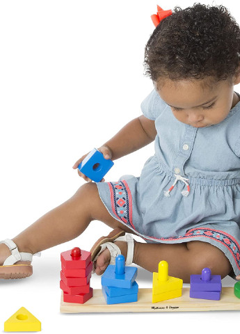 Пирамиды на платформе, 8,9х11,9х34,3 см Melissa & Doug (251317563)