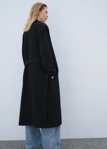 Черное демисезонное Пальто H&M