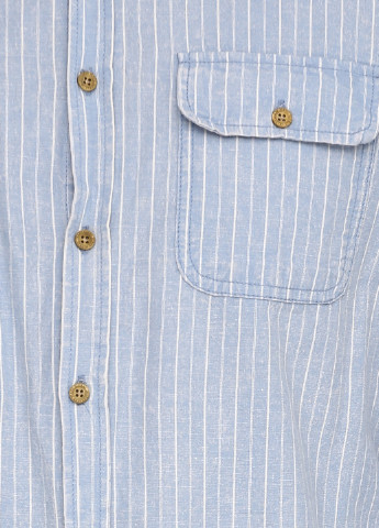 Голубой кэжуал рубашка в полоску Blend с длинным рукавом