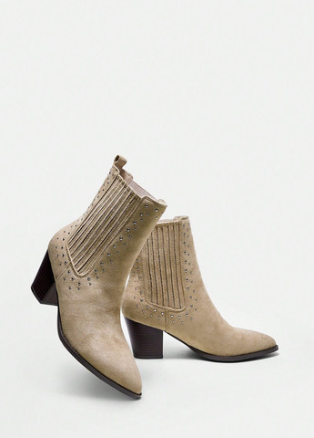 Бежевые демисезонная ботильоны SHEIN