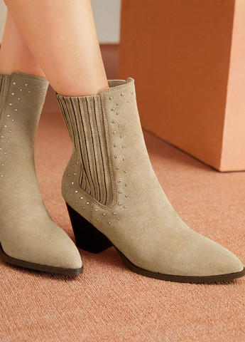 Бежевые демисезонная ботильоны SHEIN