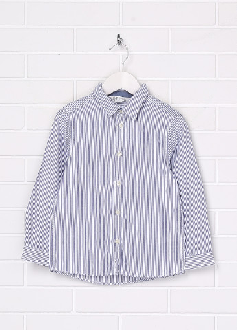 Цветная кэжуал рубашка в полоску H&M с длинным рукавом