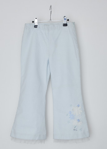 Голубые кэжуал демисезонные клеш брюки Pierre Cardin