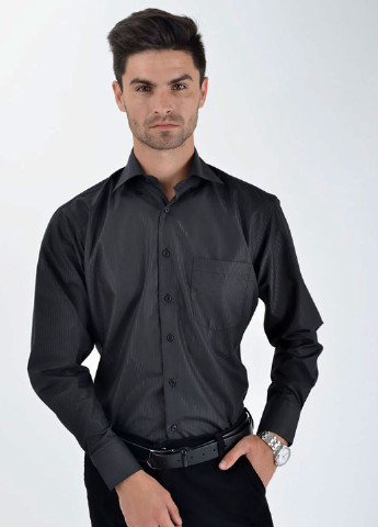 Черная кэжуал рубашка Ager с длинным рукавом