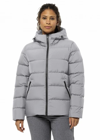 Сірий зимній Пуховик Jack Wolfskin