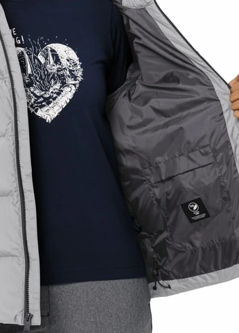 Сірий зимній Пуховик Jack Wolfskin