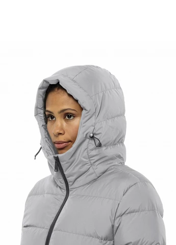Сірий зимній Пуховик Jack Wolfskin