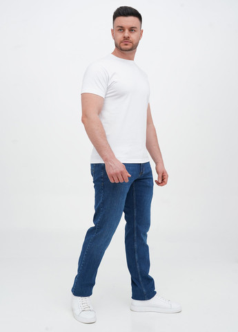 Темно-синие демисезонные прямые джинсы Trend Collection