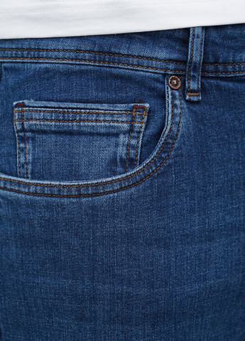 Темно-синие демисезонные прямые джинсы Trend Collection