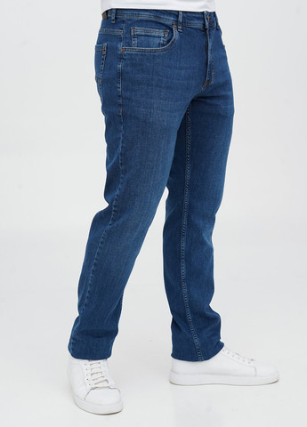 Темно-синие демисезонные прямые джинсы Trend Collection