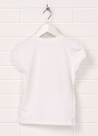 Белая летняя футболка с коротким рукавом Laura Biagiotti