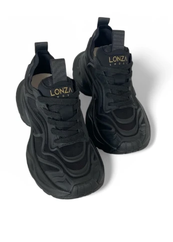 Кроссовки Lonza чёрные демисезоны (322563168)