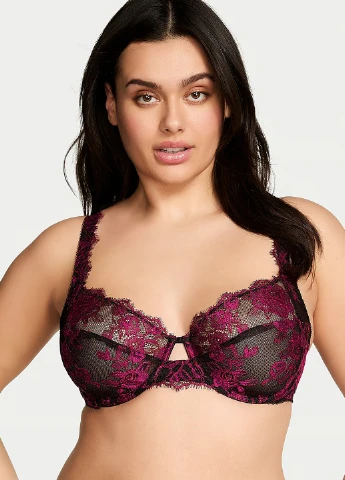 Чорний демісезонний комплект (бюстгальтер, трусики) Victoria's Secret
