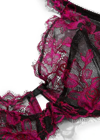 Чорний демісезонний комплект (бюстгальтер, трусики) Victoria's Secret