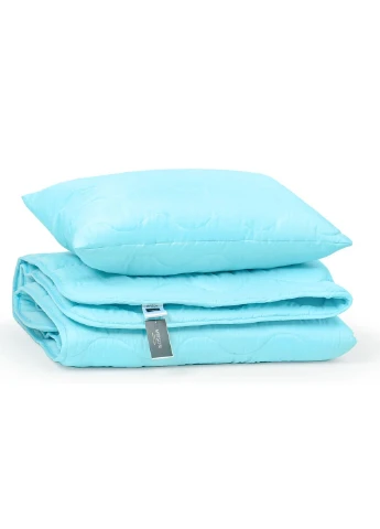 Ковдра MirSon Набір 3M Thinsulate Всесезонний 1664 Eco Light Blue Ковдра + (2200002657327) No Brand (254013739)