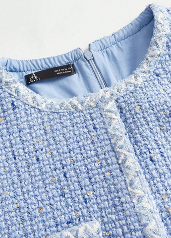 Комбінезон SHEIN комбінезон-шорти меланж світло-синій кежуал поліестер