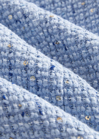 Комбінезон SHEIN комбінезон-шорти меланж світло-синій кежуал поліестер