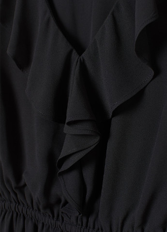 Черное кэжуал платье H&M однотонное