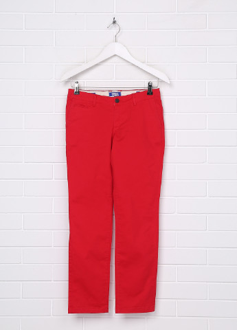 Красные кэжуал демисезонные прямые брюки Jack & Jones