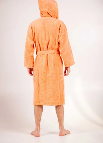 Халат махровий Bella, MicroCotton, однокольоровий, персиковий, розмір S (3800980994590) Bulgaria-Tex (251707690)