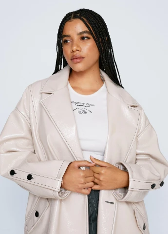 Плащ Nasty Gal тренчкот на гудзиках демісезон (268221187)
