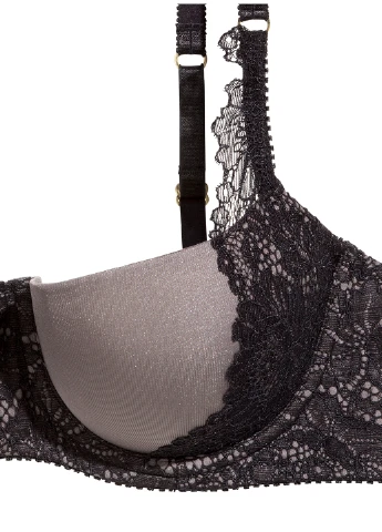 Кавовий бюстгальтер H&M з кісточками поліамід, еластан