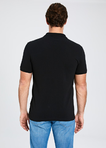 Черная футболка-поло для мужчин LC Waikiki