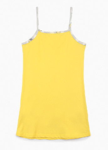 Желтый демисезонный комплект (халат, ночная рубашка) Nicoletta