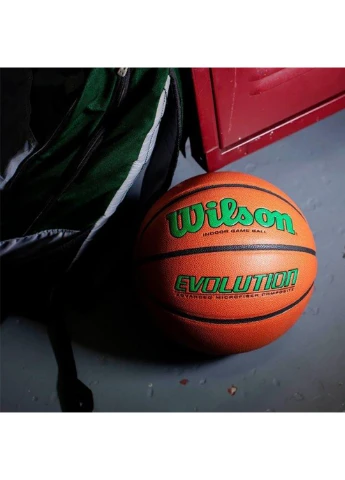 М'яч баскетбольний Evolution розмір 7 композитна шкіра коричневий (WTB0595XB0701) Wilson (253677768)