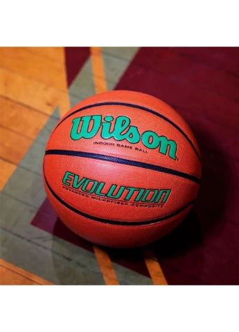 М'яч баскетбольний Evolution розмір 7 композитна шкіра коричневий (WTB0595XB0701) Wilson (253677768)