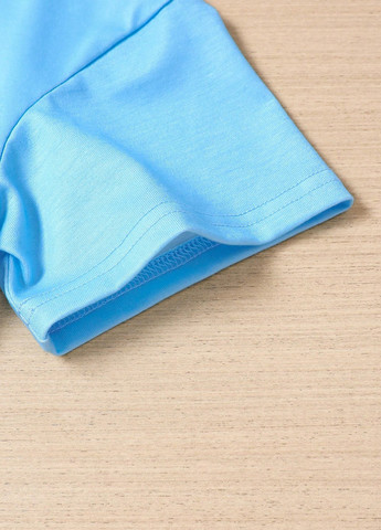 Голубая летняя футболка SHEIN