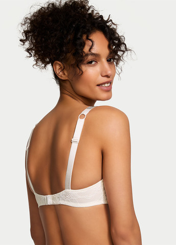 Білий бралетт бюстгальтер Victoria's Secret без кісточок поліамід