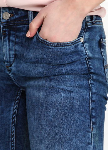 Синие демисезонные слим джинсы Bogner