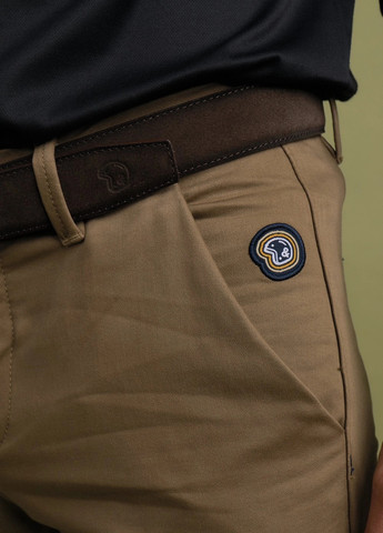 Темно-бежевые кэжуал демисезонные чиносы брюки Benson & Cherry