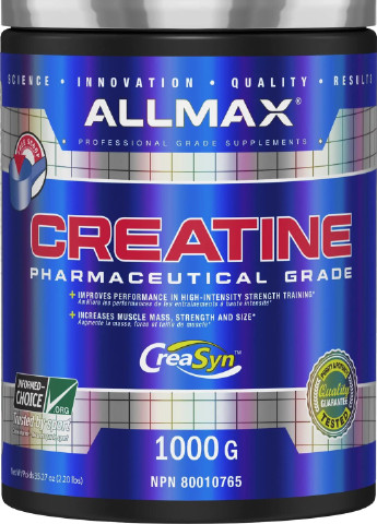 Чистий мікронізований моногідрат креатину Creatine Pharmaceutical Grade 100 g ALLMAX Nutrition (254661266)