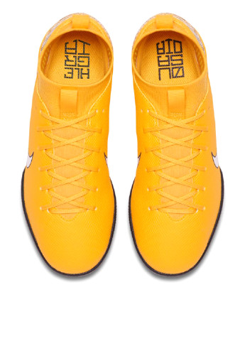 Футзалкі Nike JR SPRFLYX 6 ACADEMY GS NJR IC логотипи жовті спортивні