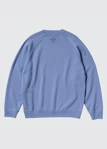 Синий свитшот Uniqlo рисунок без декора (327231656)