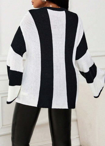 Чорно-білий демісезонний джемпер джемпер SHEIN